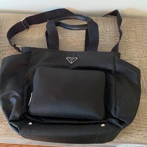Prada Nylon Cross Body/Diaper Bag